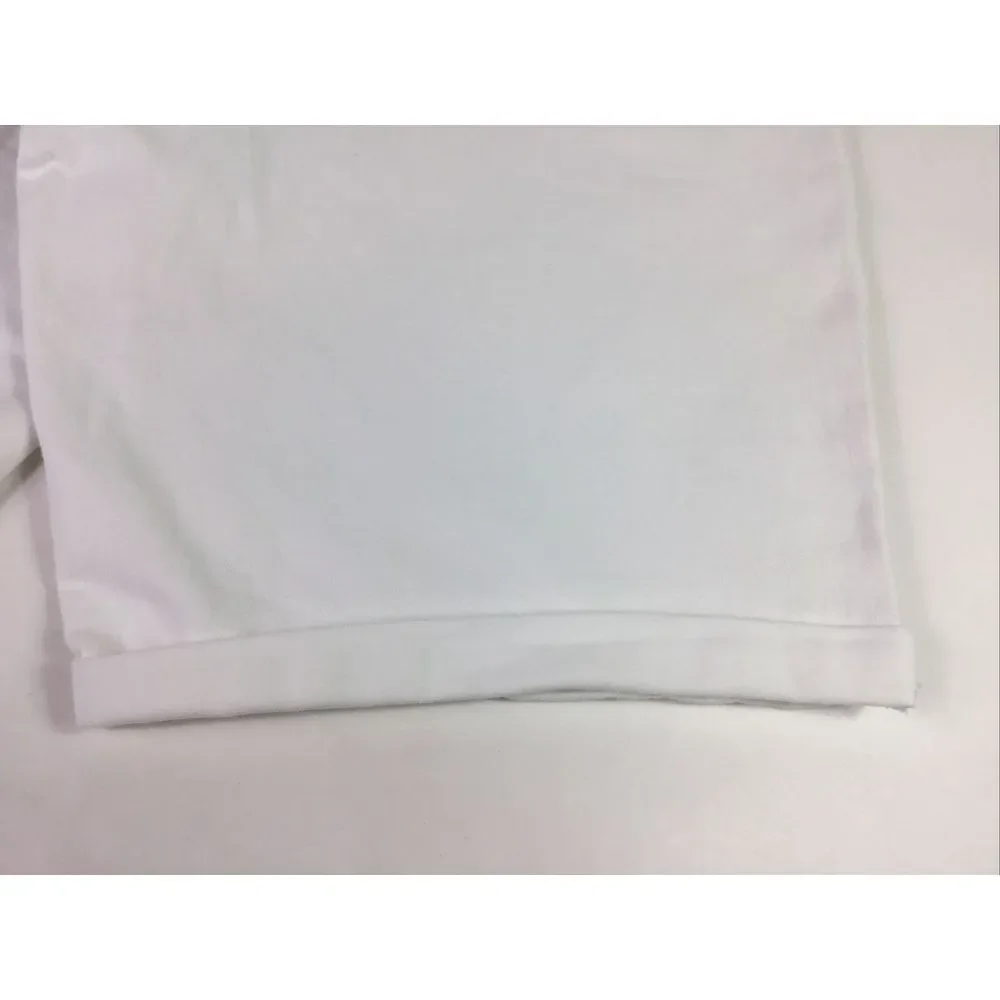 EST 1946 Denim Womens Size 16 Bermuda Shorts‎ White stretch high rise Cuffs